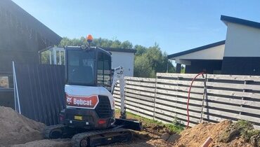 Laukostatyba.lt - mini ekskavatoriaus Bobcat 328 nuoma